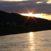 Sonnenuntergang in Bad Schandau / Krippen