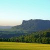 Blick vom Fuß des Pfaffensteins zum Lilienstein