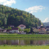 Blick von Postelwitz auf Krippen - Sächsische Schweiz