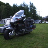 Ältere Goldwing mit Seitenwagen in Holzhau